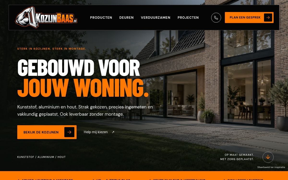 Websiteontwerp Kozijnbaas